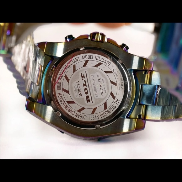 Stunning NWT Invicta Bolt Men’s Iridescent Watch - Picture 8 of 16